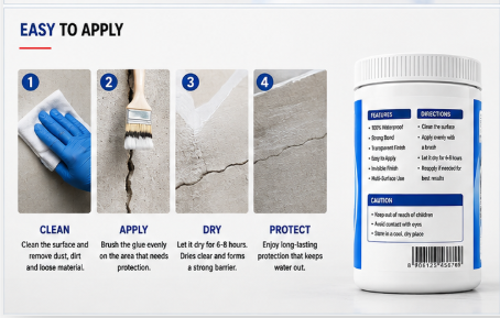 Transparent Waterproof Glue 200g Each (Pack Of 2)