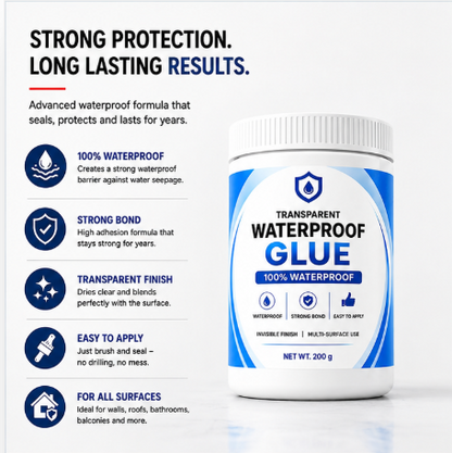 Transparent Waterproof Glue 200g Each (Pack Of 2)
