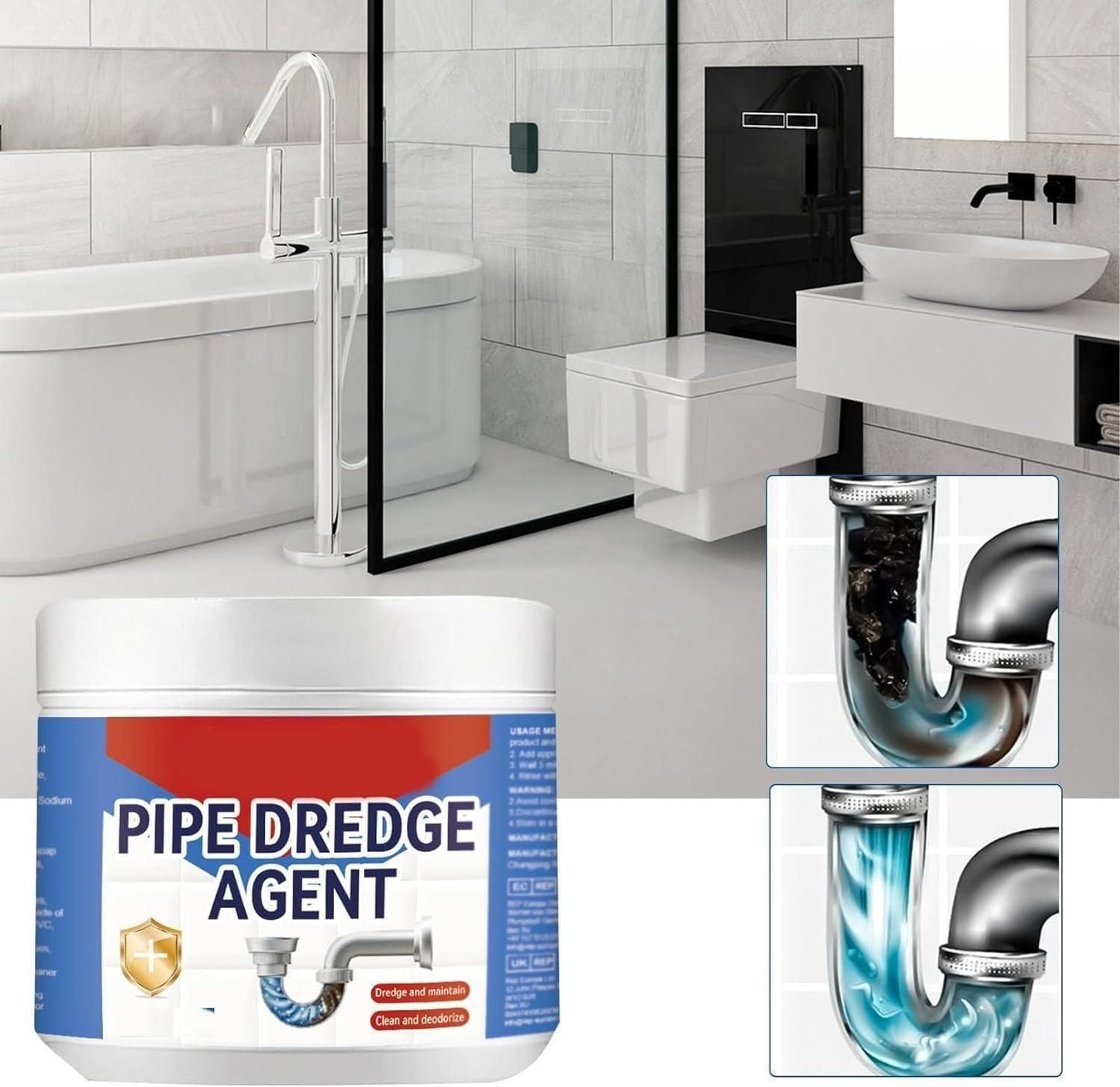 Cleaning Kitchen Pipe Dredging Agent 260 gms each(Pack Of 2)