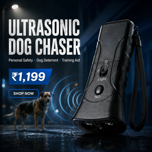 Ultrasonic Dog Deterrent – Portable Animal Chaser & Personal Safety Device