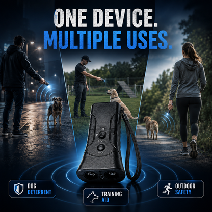 Ultrasonic Dog Deterrent – Portable Animal Chaser & Personal Safety Device