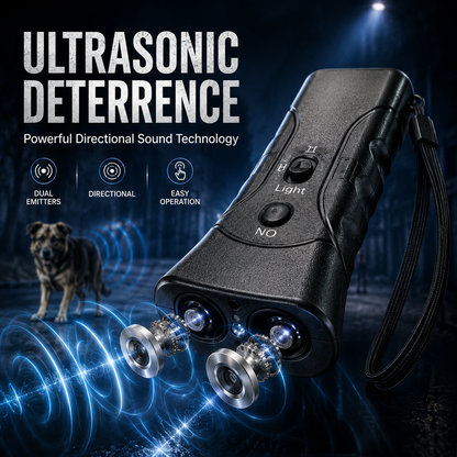 Ultrasonic Dog Deterrent – Portable Animal Chaser & Personal Safety Device