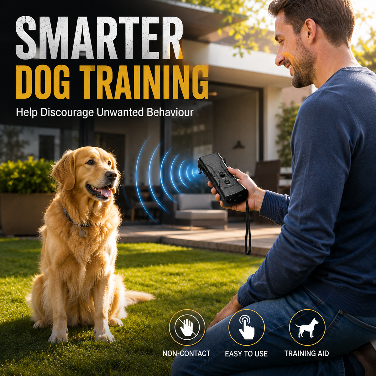 Ultrasonic Dog Deterrent – Portable Animal Chaser & Personal Safety Device