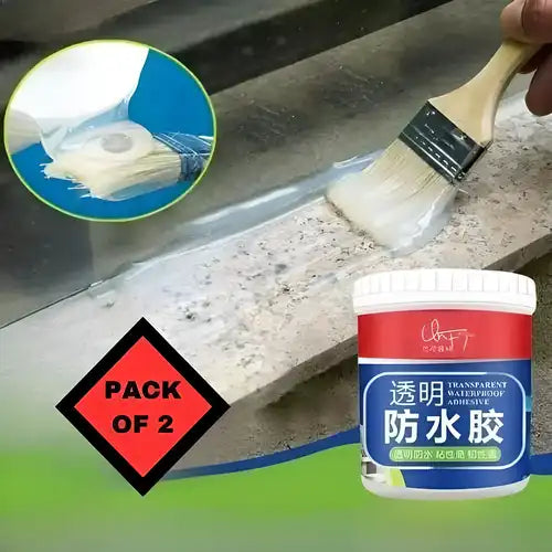 Transparent Waterproof Glue 200g Each (Pack Of 2)