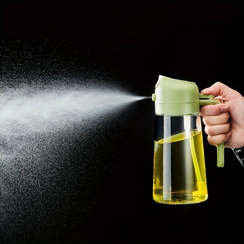 2 In 1 Oil Dispenser & Sprayer Bottle For Kitchen
