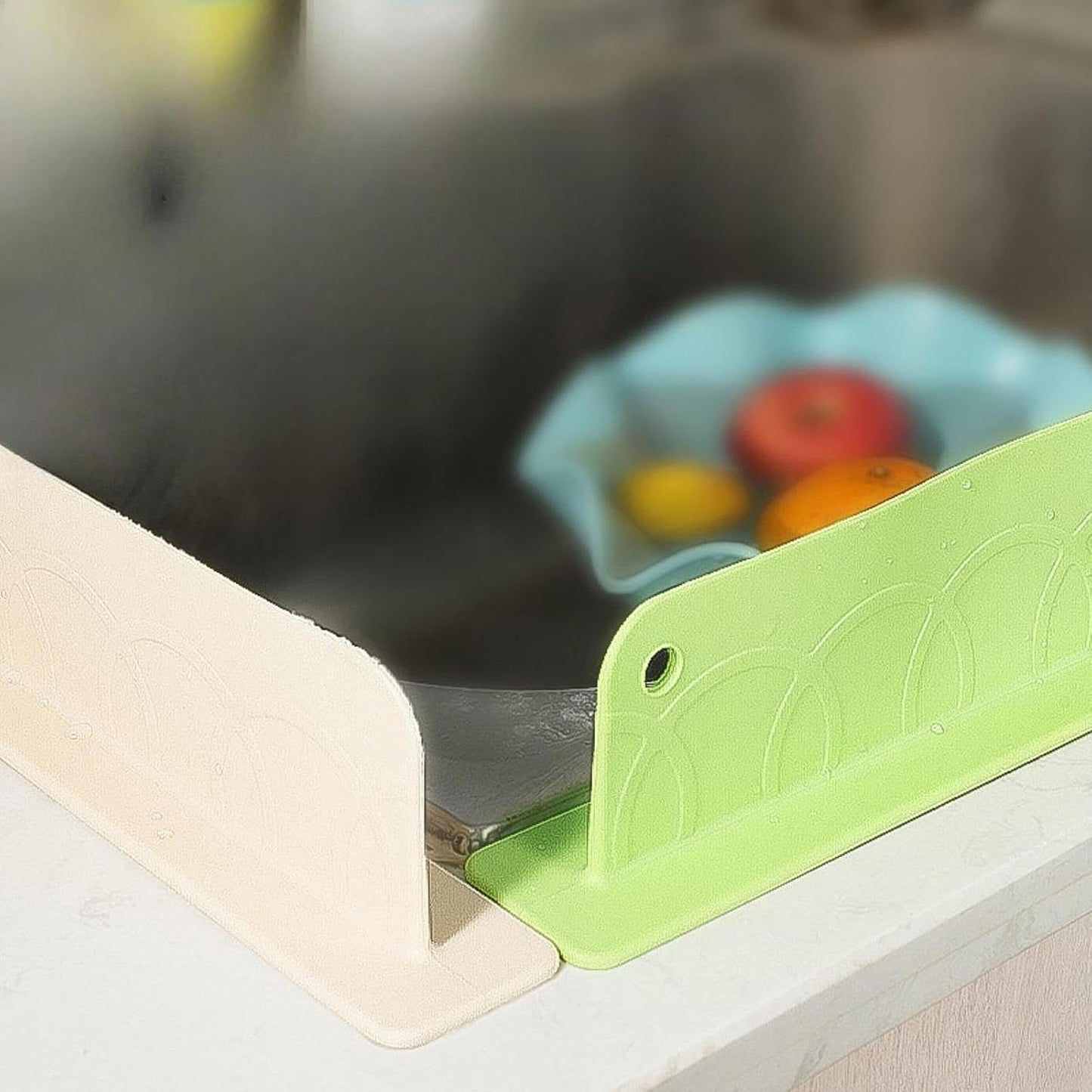 Silicone Splash Guard For Kitchen Sink (Assorted colour) (Pack Of 2)