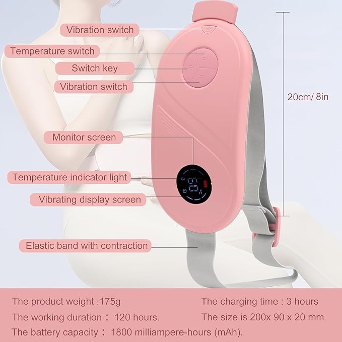 Portable Cordless Heating Pad Temperature Control, Cramps Period Heating Pad